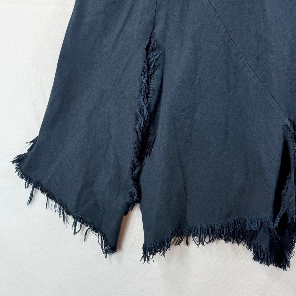 Magic of the Moon‎ Dress Womens Medium Blue Torn Raw Hem Lagenlook Artisan Artsy - Picture 10 of 12